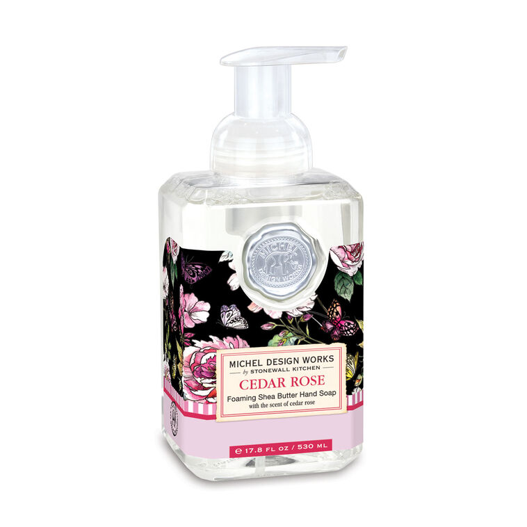 hallmark Michel Design Works Cedar Rose Foaming Hand Soap 17.8 oz