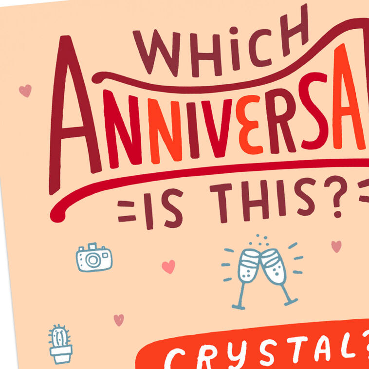 Hallmark Milestone Gift Themes Funny Anniversary Card