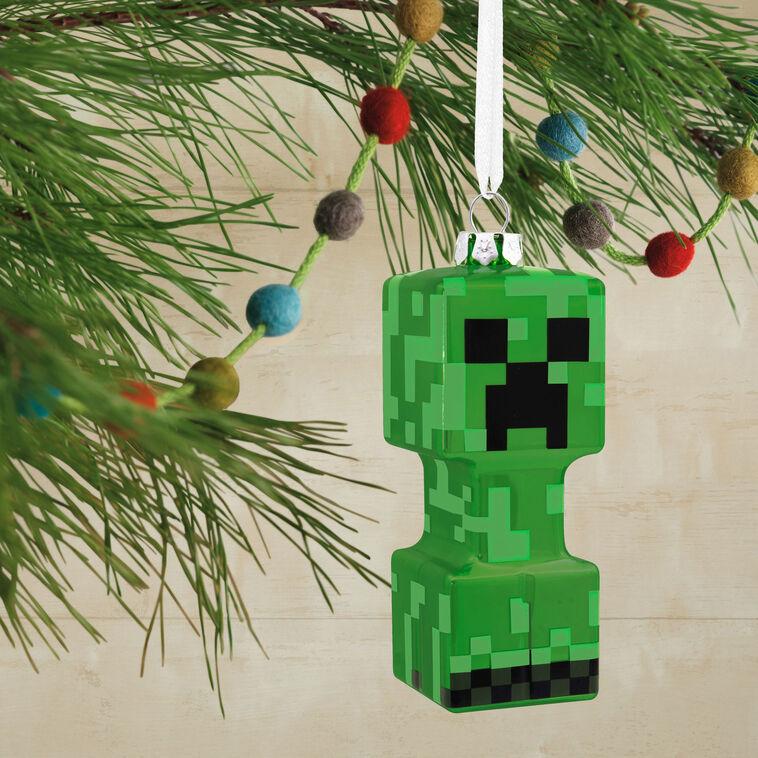 Hallmark Minecraft Creeper Blown Glass Hallmark Ornament