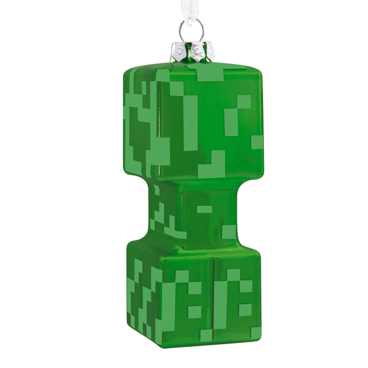 Hallmark Minecraft Creeper Blown Glass Hallmark Ornament