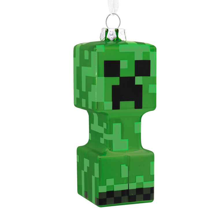 hallmark Minecraft Creeper Blown Glass Hallmark Ornament