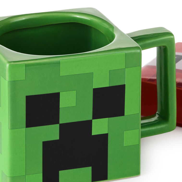 Hallmark Minecraft Creeper Square Mug With Game Sounds 15 Oz