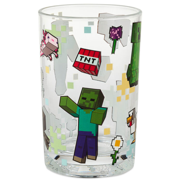 hallmark Minecraft Game Icons Collectible Drinking Glass 13.5 oz
