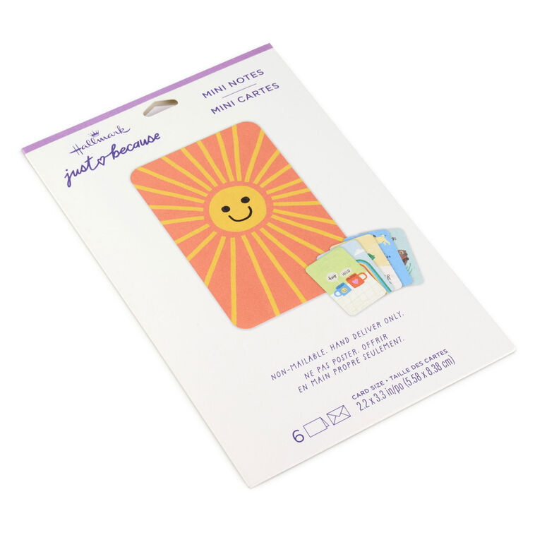 Hallmark Mini Cheerful Charm Assorted Multi-Occasion Cards Pack Of 6