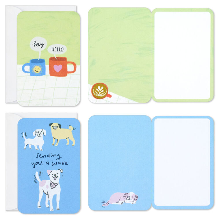 Hallmark Mini Cheerful Charm Assorted Multi-Occasion Cards Pack Of 6