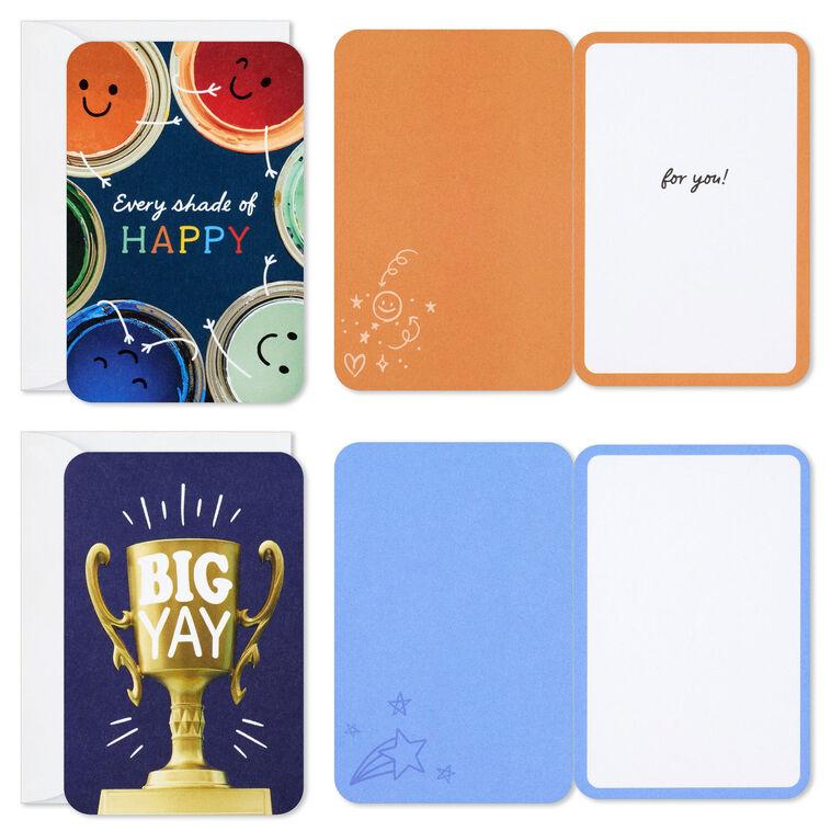 Hallmark Mini Colorful Smiles Assorted Multi-Occasion Cards Pack Of 6