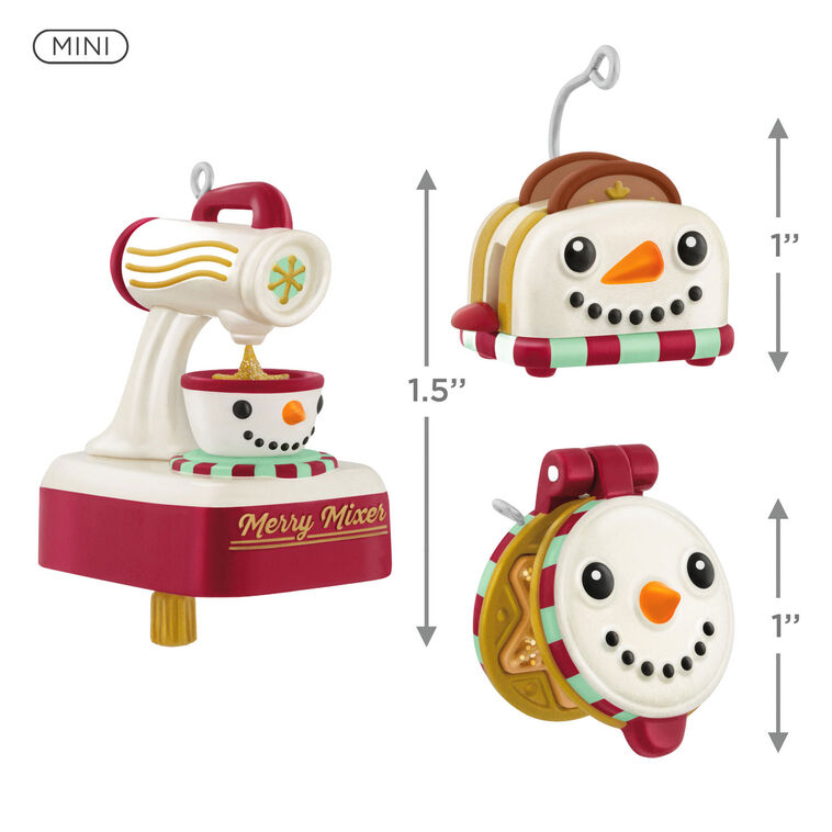 Hallmark Mini Cooking Up Christmas Ornaments Set Of 3