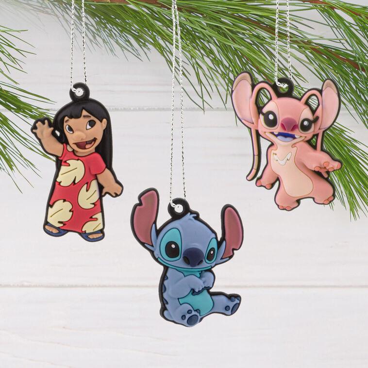 Hallmark Mini Disney Lilo & Stitch Hallmark Tree Topper And Ornaments Set Of 5