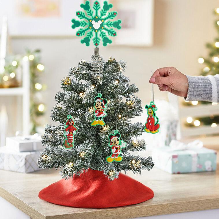 Hallmark Mini Disney Mickey Mouse And Friends Hallmark Tree Topper And Ornaments Set Of 5