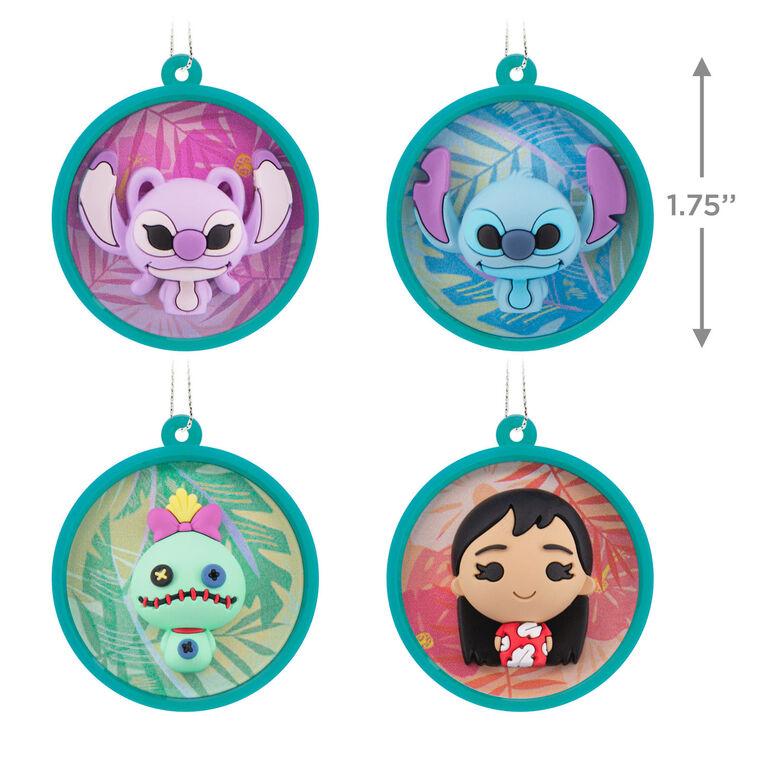 Hallmark Mini Disney Stitch Scenes Shatterproof Hallmark Ornaments Set Of 4