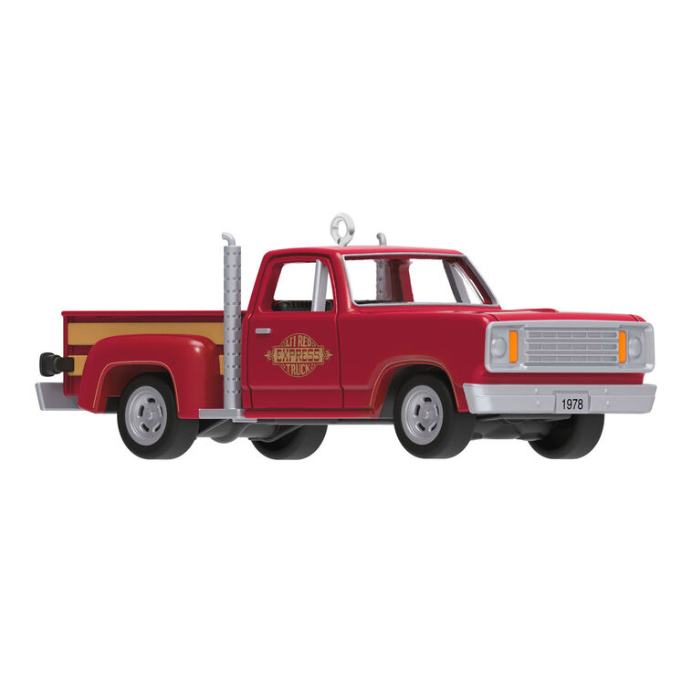 hallmark Mini Lil' American Trucks 1978 Dodge Li'l Red Express Truck 2025 Metal Ornament 0.75"