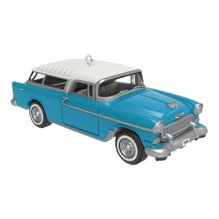 hallmark Mini Lil' Classic Cars 1955 Chevrolet® Nomad® Wagon 2025 Metal Ornament 0.75"