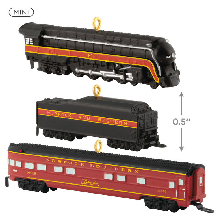 Hallmark Mini Lionel® Norfolk And Western Passenger Set Ornaments Set Of 3