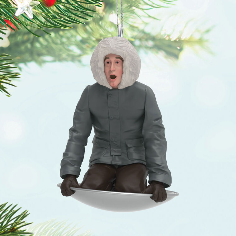 Hallmark Mini National Lampoon's Christmas Vacation™ Sledding Clark Ornament 1.25"