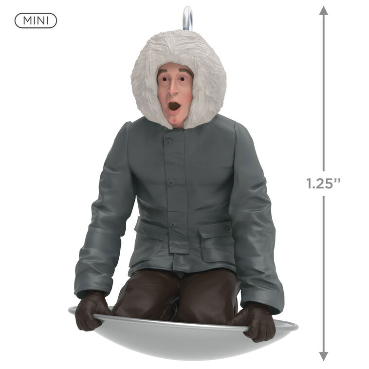 Hallmark Mini National Lampoon's Christmas Vacation™ Sledding Clark Ornament 1.25"
