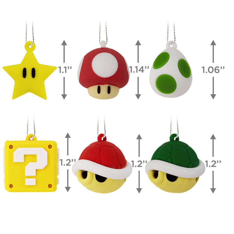 Hallmark Mini Nintendo Super Mario™ Shatterproof Hallmark Ornaments Set Of 6