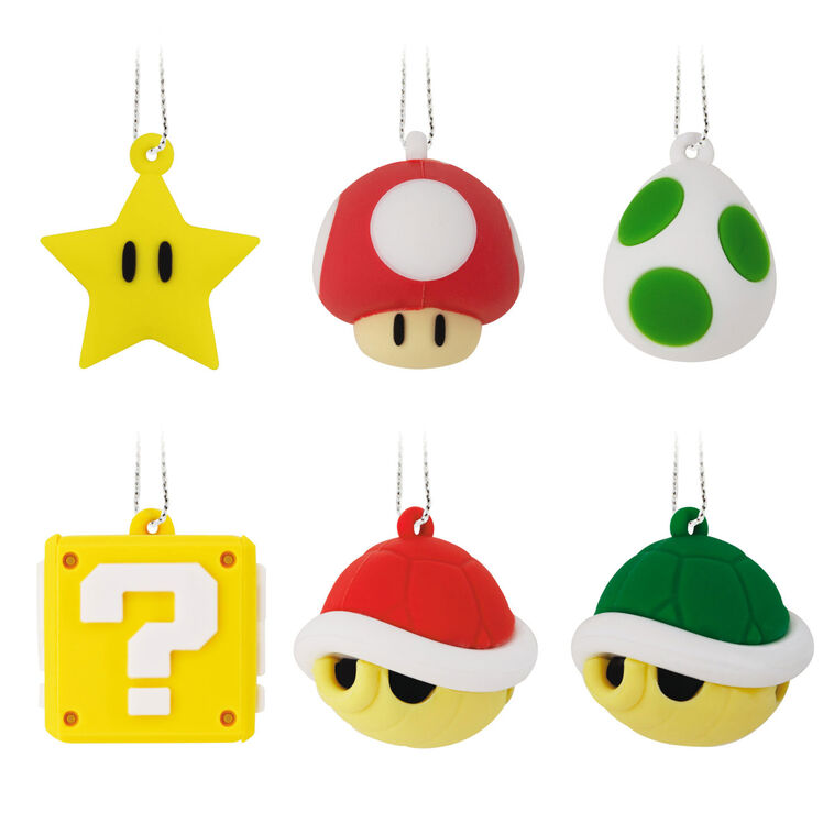 hallmark Mini Nintendo Super Mario™ Shatterproof Hallmark Ornaments Set of 6