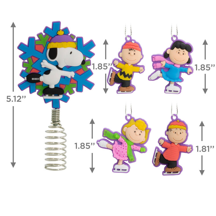 Hallmark Mini Peanuts® Hallmark Tree Topper And Ornaments Set Of 5