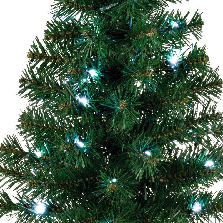 Hallmark Mini ShowToppers Evergreen Christmas Tree With Light 17"