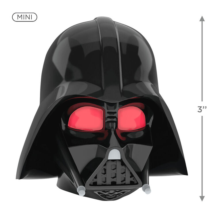 Hallmark Mini Star Wars™ Darth Vader™ ShowToppers Musical Tree Topper With Light 3"