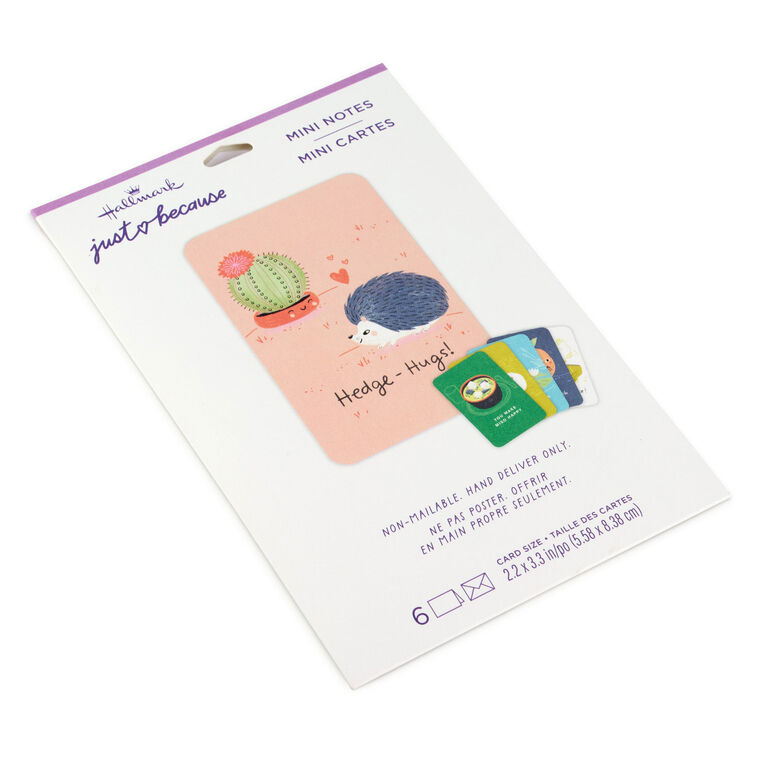 Hallmark Mini Uplifting Thoughts Assorted Multi-Occasion Cards Pack Of 6