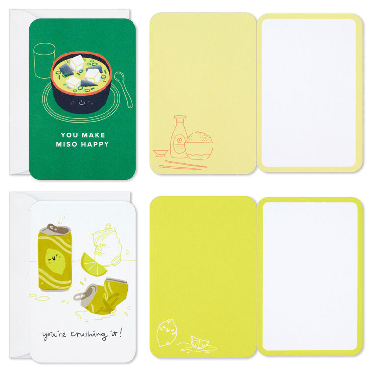 Hallmark Mini Uplifting Thoughts Assorted Multi-Occasion Cards Pack Of 6