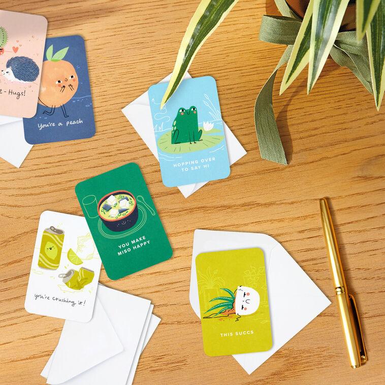 Hallmark Mini Uplifting Thoughts Assorted Multi-Occasion Cards Pack Of 6