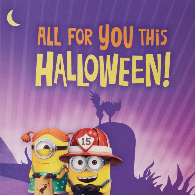 Hallmark Minions All The Happy Musical Halloween Card