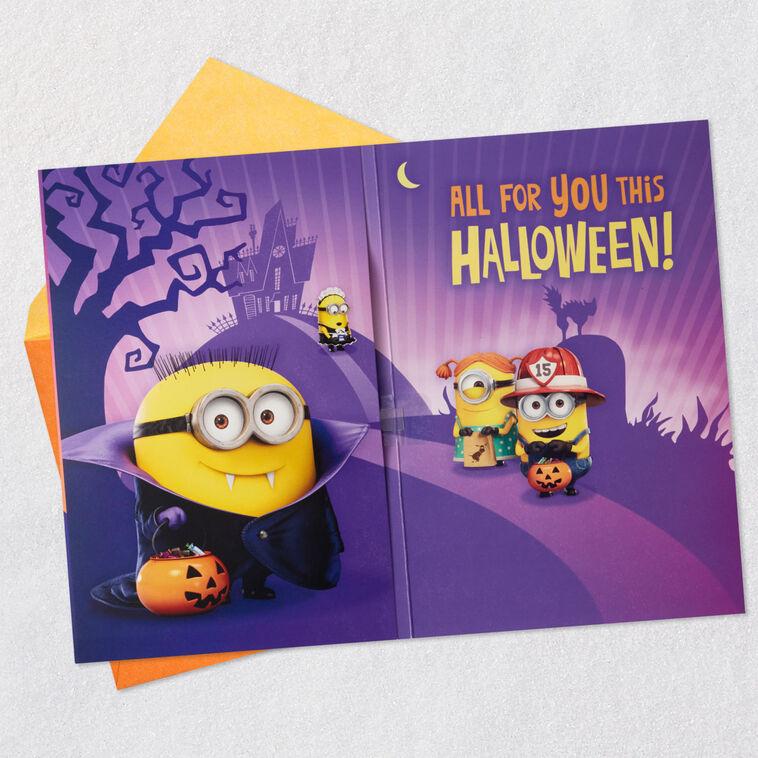Hallmark Minions All The Happy Musical Halloween Card