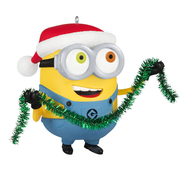 hallmark Minions Bob Trims the Tree Ornament With Sound