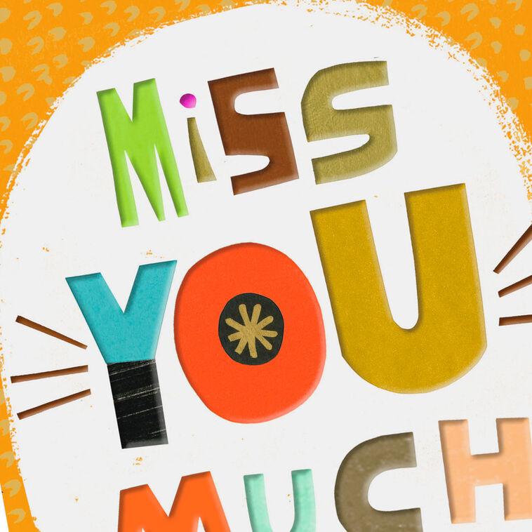 Hallmark Miss You Much And Love You Lots Miss You Card