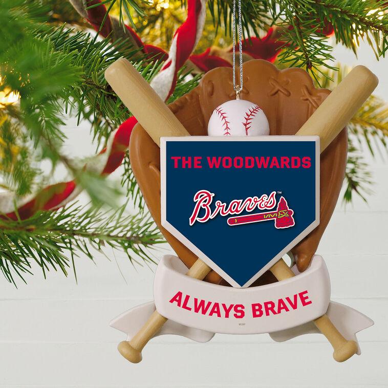 Hallmark MLB Atlanta Braves™ Baseball Personalized Ornament Custom Text