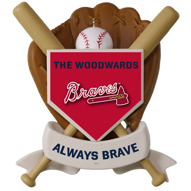Hallmark MLB Atlanta Braves™ Baseball Personalized Ornament Custom Text