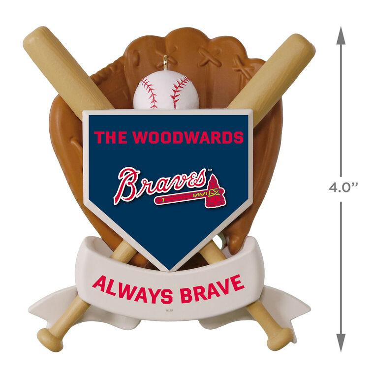 Hallmark MLB Atlanta Braves™ Baseball Personalized Ornament Custom Text