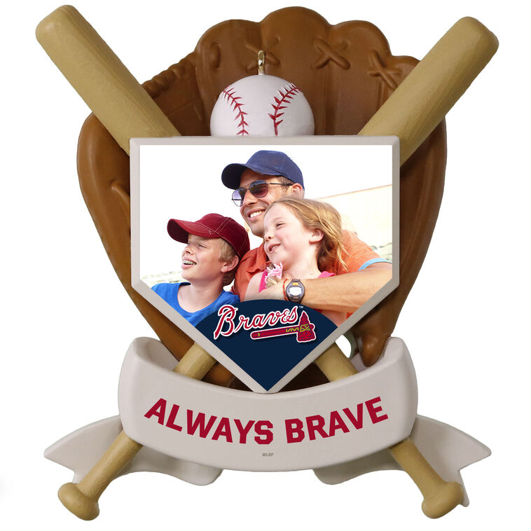 hallmark MLB Atlanta Braves™ Baseball Personalized Ornament Custom Photo and Text