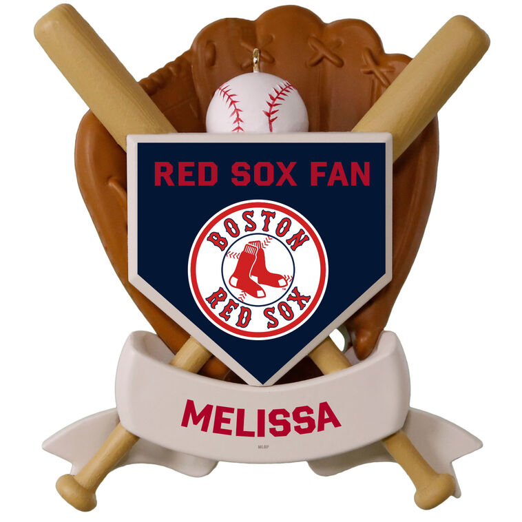 hallmark MLB Boston Red Sox™ Baseball Personalized Ornament Custom Text