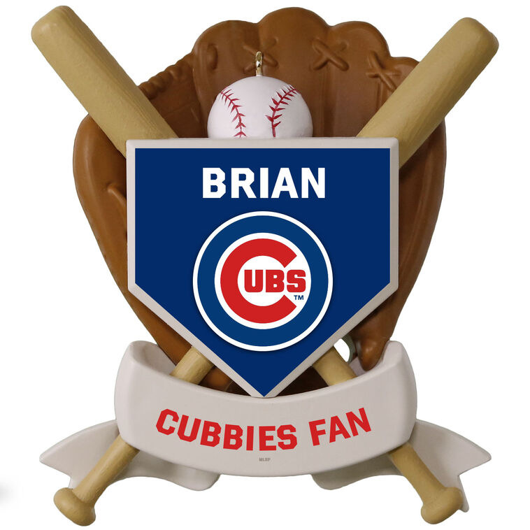 Hallmark MLB Chicago Cubs™ Baseball Personalized Ornament Custom Text