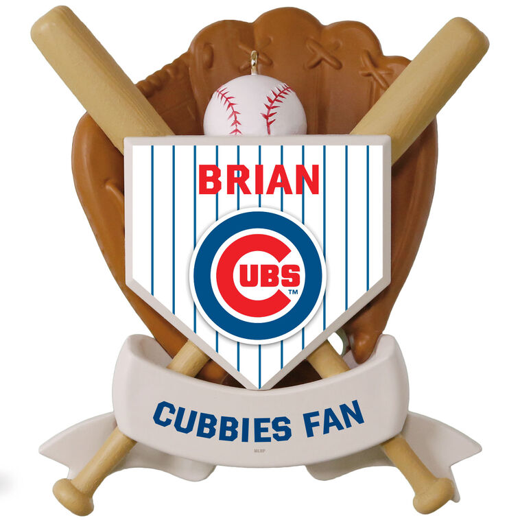 hallmark MLB Chicago Cubs™ Baseball Personalized Ornament Custom Text