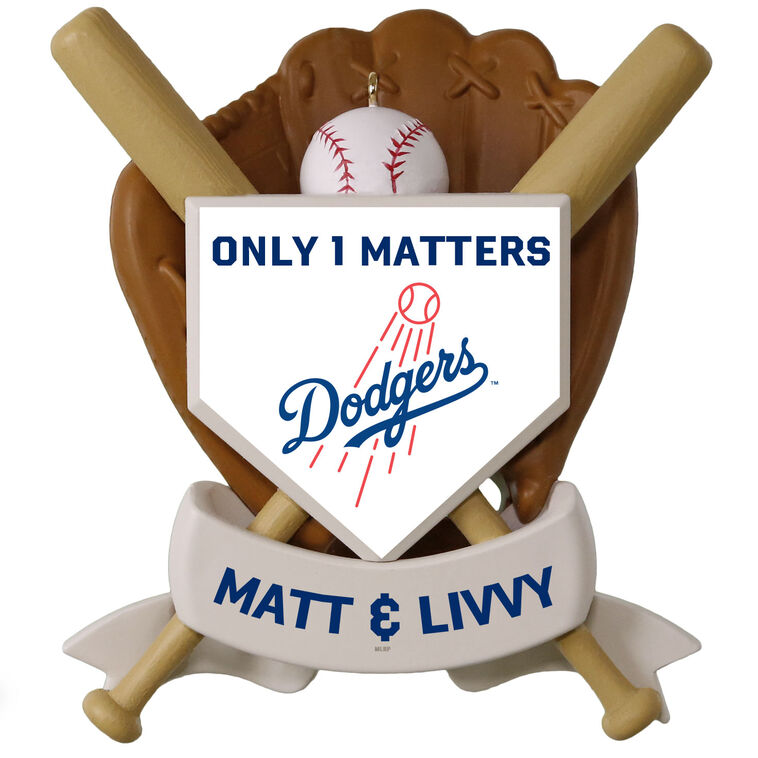 Hallmark MLB Los Angeles Dodgers™ Baseball Personalized Ornament Custom Text