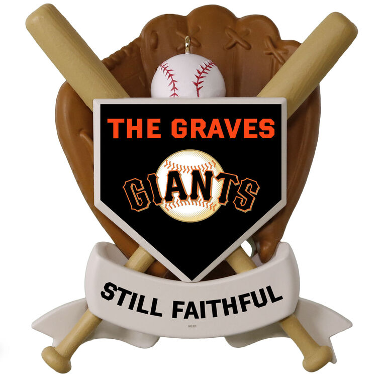 Hallmark MLB San Francisco Giants™ Baseball Personalized Ornament Custom Text