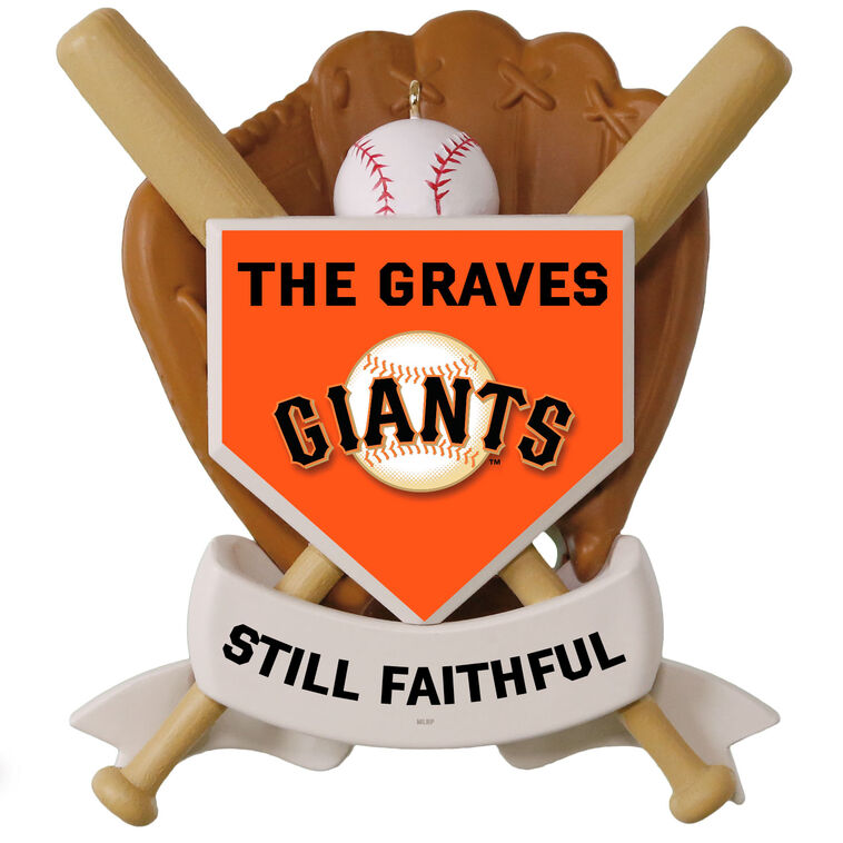 hallmark MLB San Francisco Giants™ Baseball Personalized Ornament Custom Text