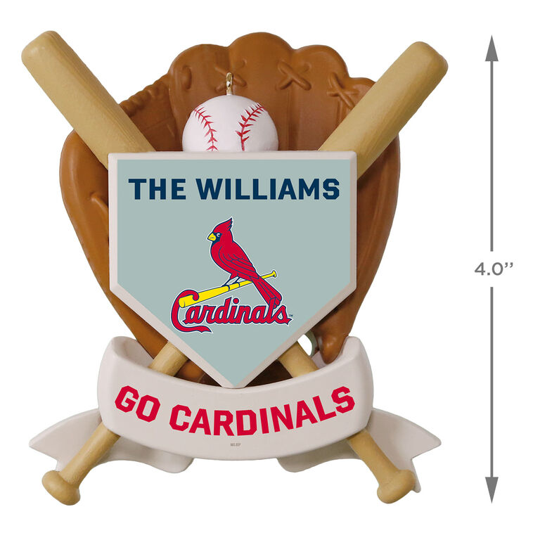 Hallmark MLB St. Louis Cardinals™ Baseball Personalized Ornament Custom Text