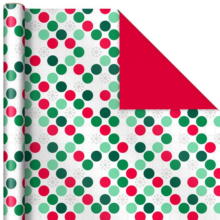 Hallmark Mod Holiday 3-Pack Reversible Wrapping Paper Assortment 120 Sq. Ft