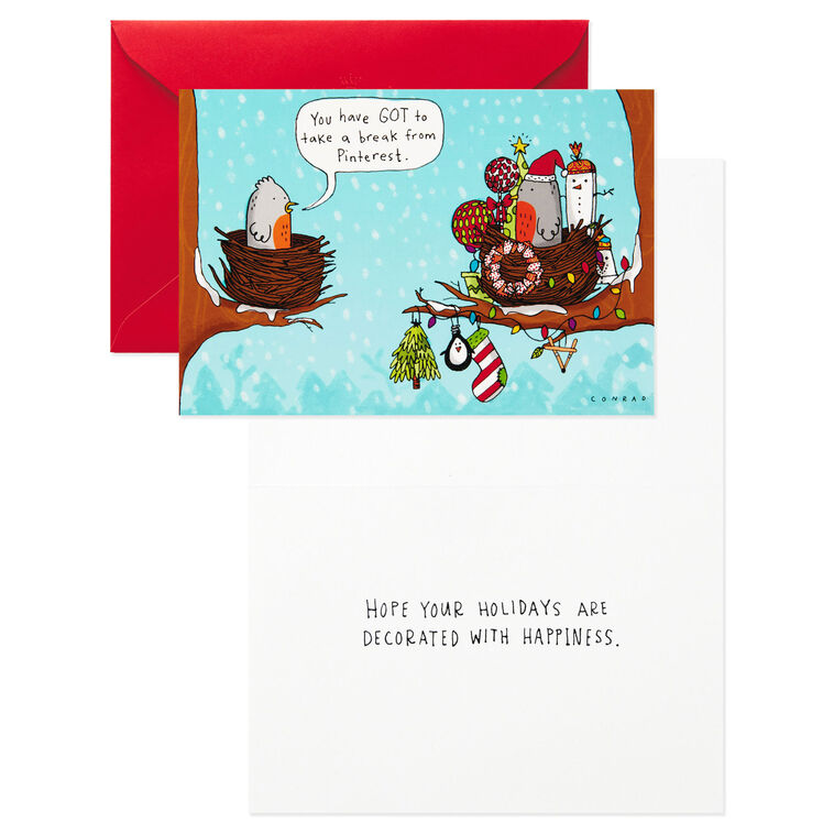 Hallmark Modern Holidays Funny Assorted Boxed Christmas Cards Pack Of 24
