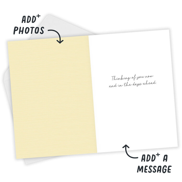 Hallmark Modern Sunrise And Wheat Custom Sympathy Card