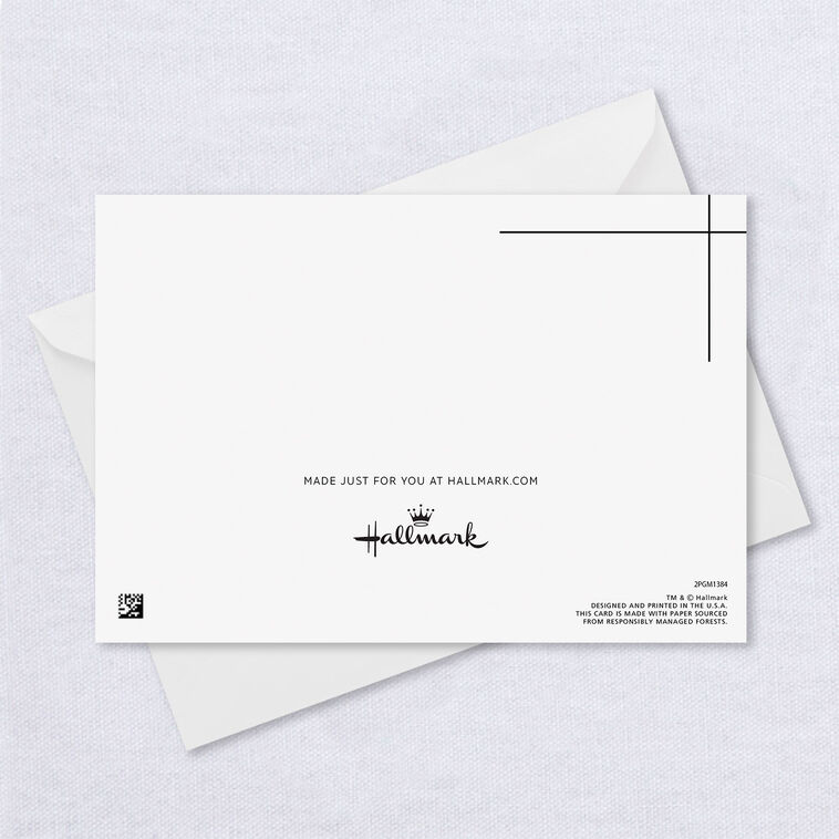 Hallmark Modern Woodgrain Blank Custom Birthday Card