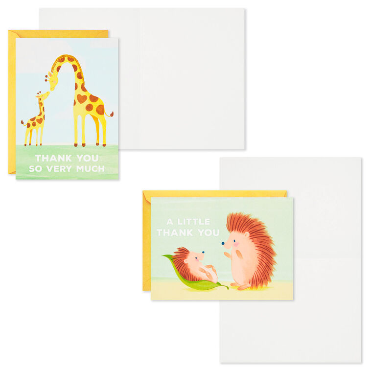 Hallmark Mom And Baby Animal Assortment Blank Thank-You Notes Pack Of 48