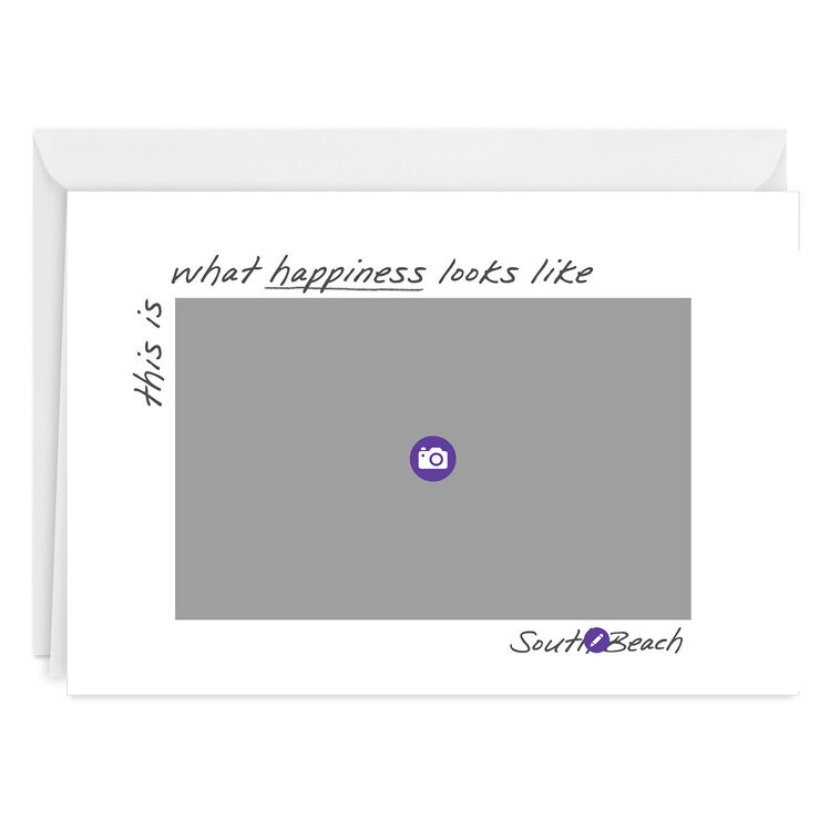 Hallmark Moments And Memories Horizontal White Frame Blank Custom Card