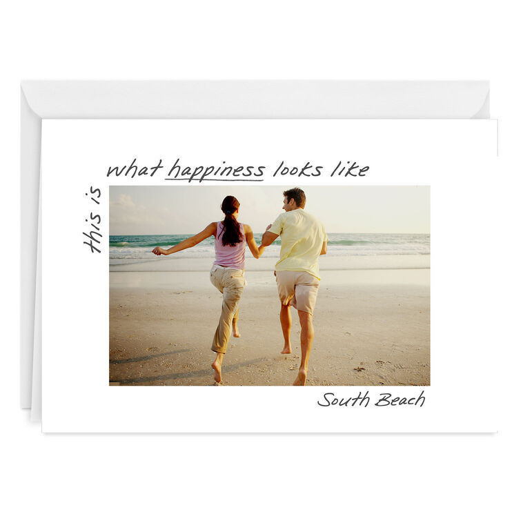 hallmark Moments and Memories Horizontal White Frame Blank Custom Card