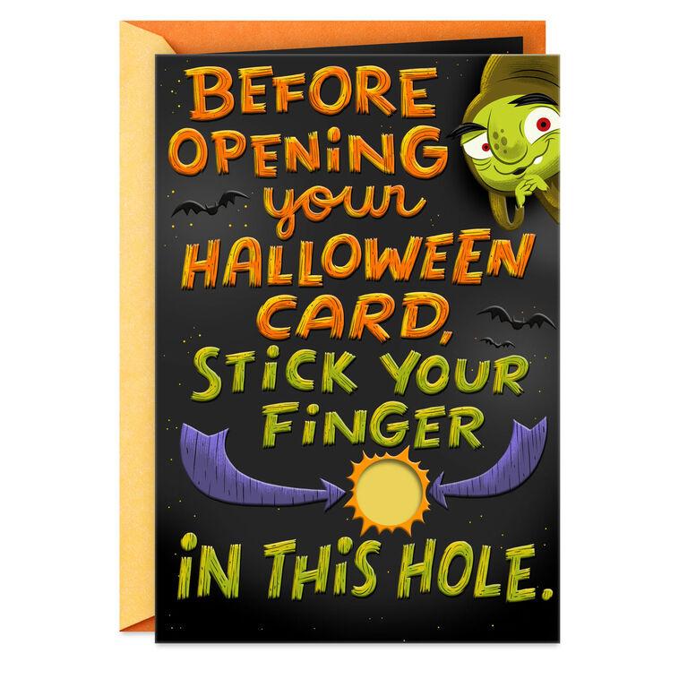 hallmark Monster Mash Finger Prank Funny Halloween Card
